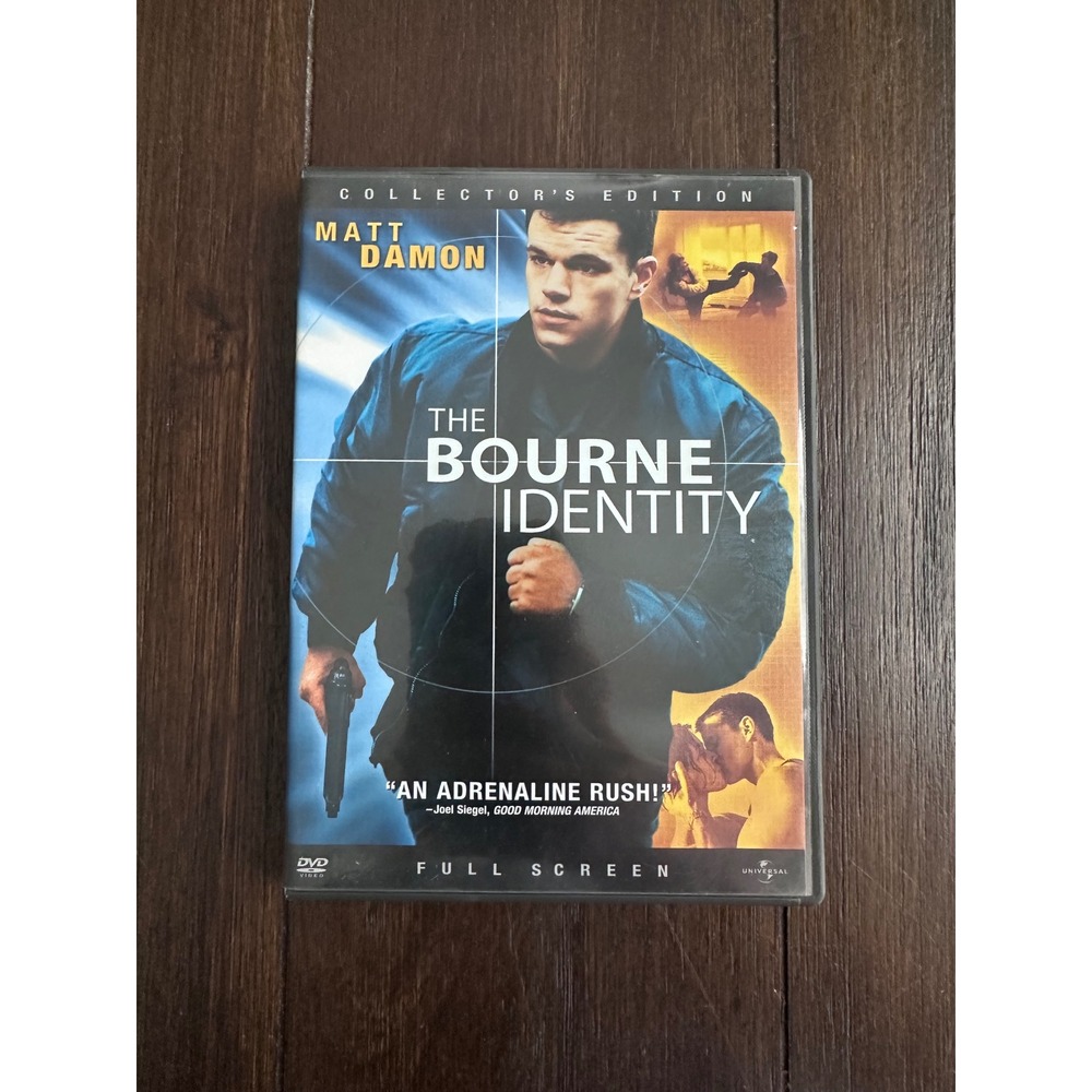 The Bourne Identity DVD Collector's Edition Matt Damon Full Screen 22363